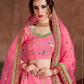 Luxurious Embroidered Mulberry Silk Bridal Lehenga Choli with Dupatta