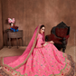 Luxurious Embroidered Mulberry Silk Bridal Lehenga Choli with Dupatta