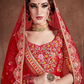 Luxurious Embroidered Mulberry Silk Bridal Lehenga Choli with Dupatta