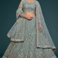 Trendy Net Dori Embroidered Lehenga Choli for Wedding