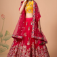 Exquisite Mirror Work Lehenga with Thread, Zari, Dori & Sequins Embroidery