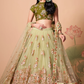 Exquisite Mirror Work Lehenga with Thread, Zari, Dori & Sequins Embroidery