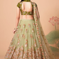 Exquisite Mirror Work Lehenga with Thread, Zari, Dori & Sequins Embroidery