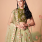 Exquisite Mirror Work Lehenga with Thread, Zari, Dori & Sequins Embroidery
