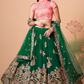 Exquisite Mirror Work Lehenga with Thread, Zari, Dori & Sequins Embroidery