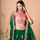 Exquisite Mirror Work Lehenga with Thread, Zari, Dori & Sequins Embroidery