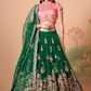 Exquisite Mirror Work Lehenga with Thread, Zari, Dori & Sequins Embroidery