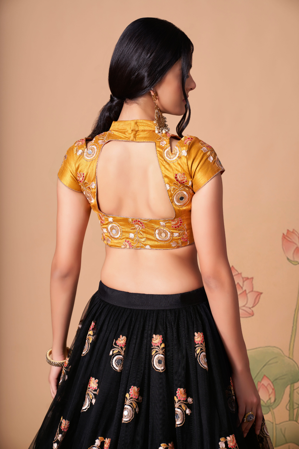 Exquisite Mirror Work Lehenga with Thread, Zari, Dori & Sequins Embroidery