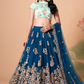 Exquisite Mirror Work Lehenga with Thread, Zari, Dori & Sequins Embroidery