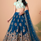 Exquisite Mirror Work Lehenga with Thread, Zari, Dori & Sequins Embroidery