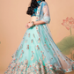 Exquisite Mirror Work Lehenga with Thread, Zari, Dori & Sequins Embroidery