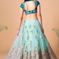 Exquisite Mirror Work Lehenga with Thread, Zari, Dori & Sequins Embroidery