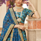Elegant blouse and soft net dupatta with border detailing