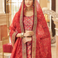 Elegant blouse and soft net dupatta with border detailing