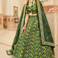 Elegant blouse and soft net dupatta with border detailing