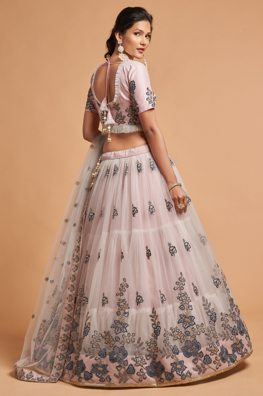 Radiant Zari and Multi-Sequins Embroidered Ethnic Ensemble