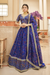 Elegant blouse and soft net dupatta with border detailing