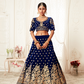 Designer Lehenga with Intricate Thread, Zari and Sequin Work