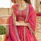 Elegant blouse and soft net dupatta with border detailing