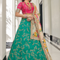 Elegant blouse and soft net dupatta with border detailing