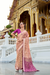 Tissue Silk Saree with Zari Booti and Elegant Sheen - LaVante Fashion