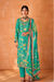 Pure Kanjivaram Salwar Suit with Digital Embroidered Borders