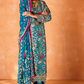 Pure Kanjivaram Salwar Suit with Digital Embroidered Borders
