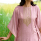 Viscose Woven Zari Kaftan with Coordinated Straight Pant