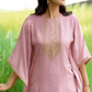 Viscose Woven Zari Kaftan with Coordinated Straight Pant