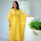 Viscose Woven Zari Kaftan with Coordinated Straight Pant