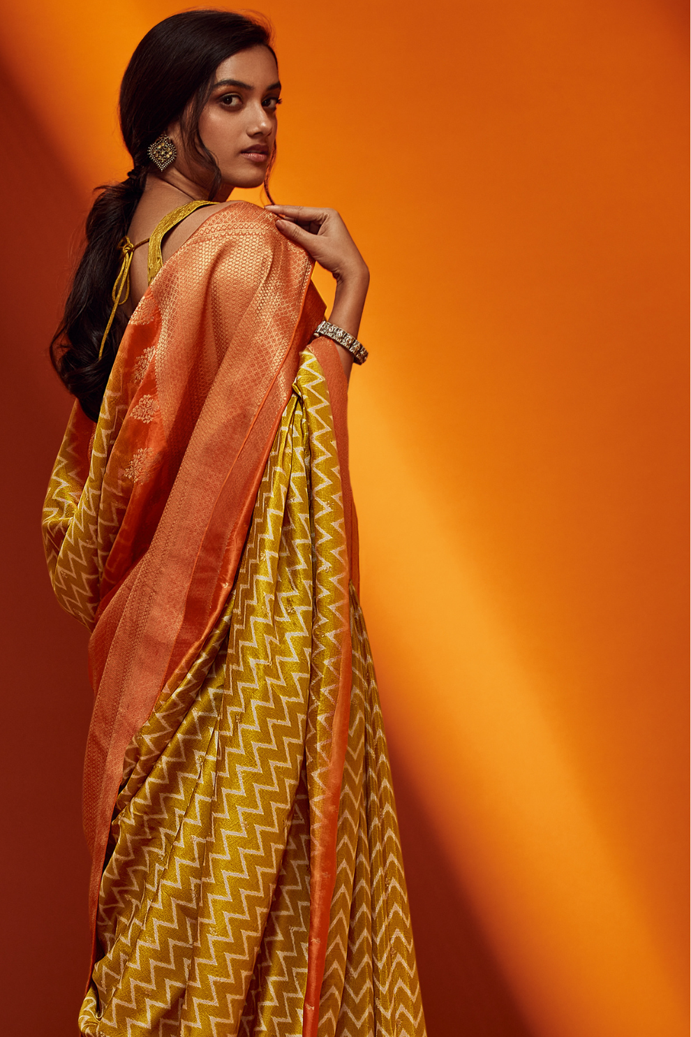 Designer Viscose Woven Saree and Digital Print Blouse