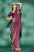 Classic Viscose Woven Solid Saree with Matching Blouse