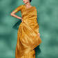 Classic Viscose Woven Solid Saree with Matching Blouse