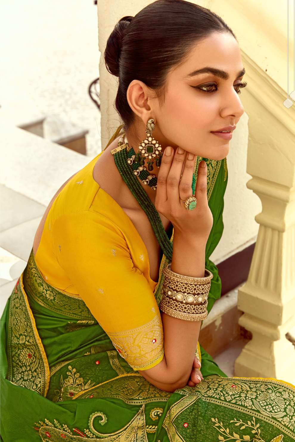 Banarasi Silk Saree with Traditional Zari Weaving Elegance