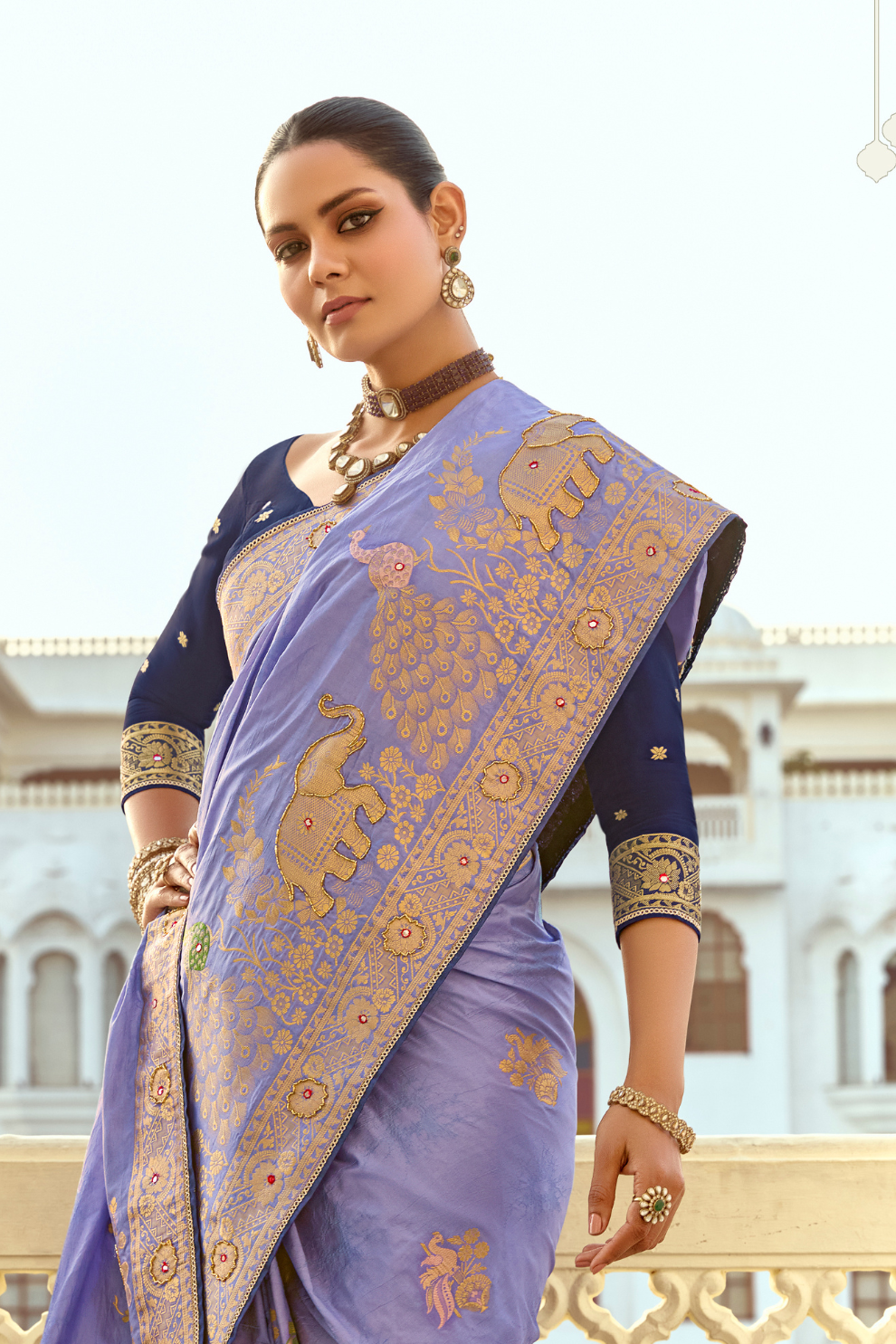Banarasi Silk Saree with Traditional Zari Weaving Elegance