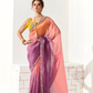 Tissue Silk Saree with Heavy Embroidered Border for Grand Occasions