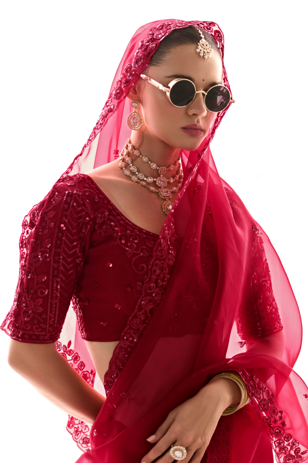 Tissue Silk Saree with Heavy Embroidered Border for Grand Occasions