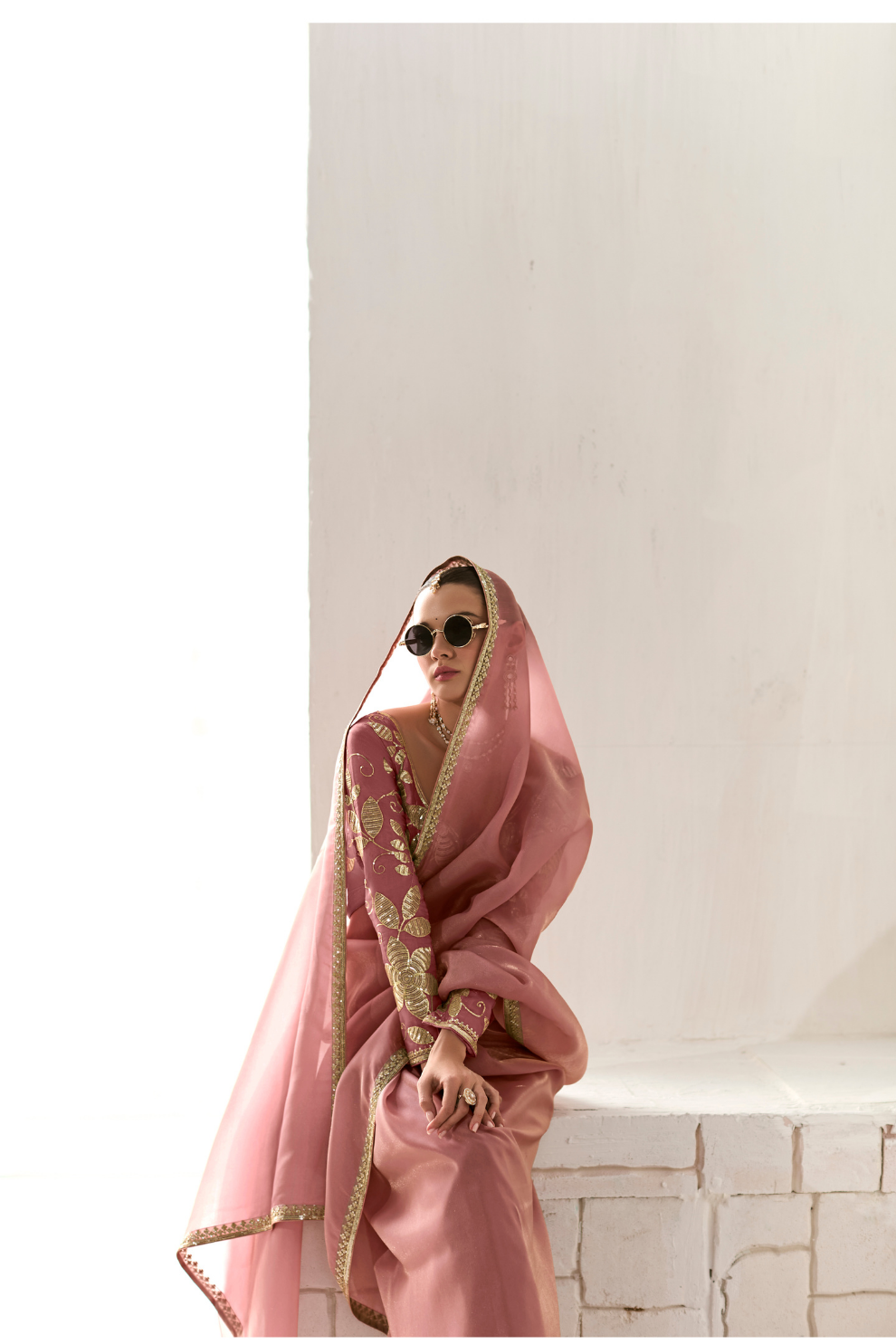 Tissue Silk Saree with Heavy Embroidered Border for Grand Occasions