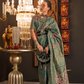 Elegant Silk Jacquard Saree with Handloom Weaving Craft