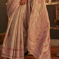 Elegant Silk Jacquard Saree with Handloom Weaving Craft