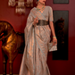 Zari Woven Banarasi Silk Blend Saree with Regal Detailing