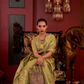 Zari Woven Banarasi Silk Blend Saree with Regal Detailing