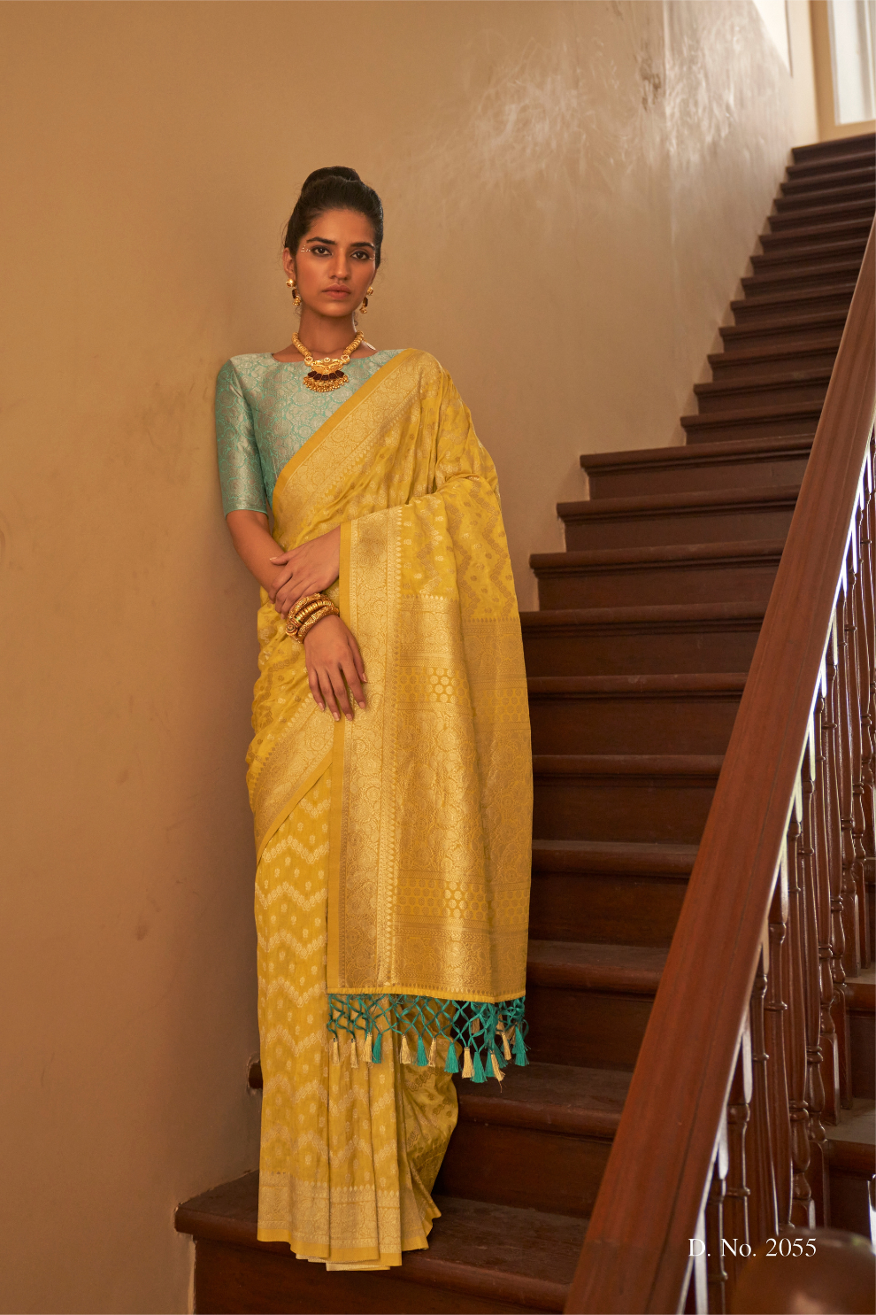 Nylon Crepe Saree with Zari Weaving for Festive Occasions