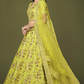 Traditional Slub Silk Lehenga Choli with Sequin Detailing