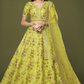 Traditional Slub Silk Lehenga Choli with Sequin Detailing