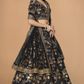 Traditional Slub Silk Lehenga Choli with Sequin Detailing