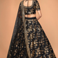 Traditional Slub Silk Lehenga Choli with Sequin Detailing