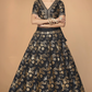 Traditional Slub Silk Lehenga Choli with Sequin Detailing