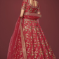 Traditional Slub Silk Lehenga Choli with Sequin Detailing