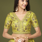 Traditional Slub Silk Lehenga Choli with Sequin Detailing